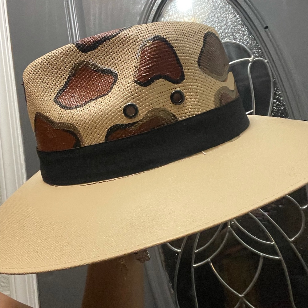 Custom hand painted hat
